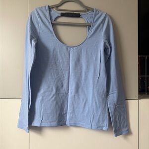 Victoria's Secret Sky Blue Long Sleeve Tee